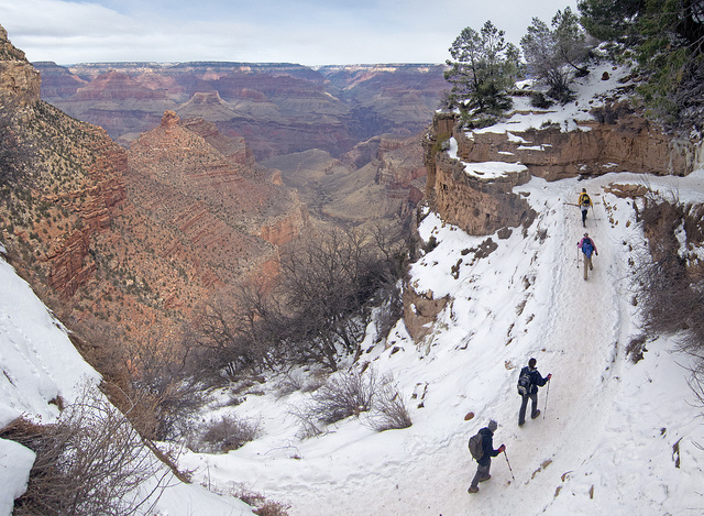 Grand Canyon winter view.