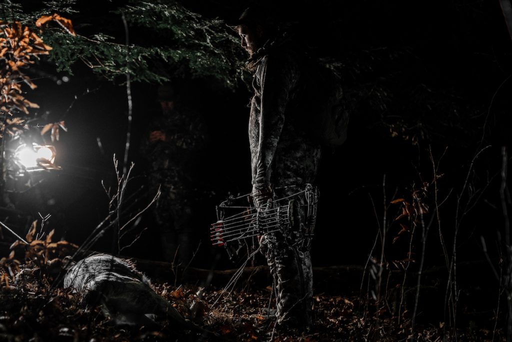 Vince Binder with the doe he shot.