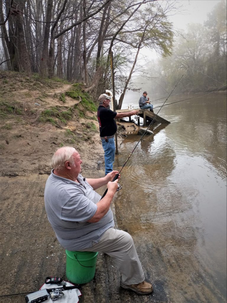 shad fishing on the bank in north carolina