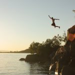 cliff jumping