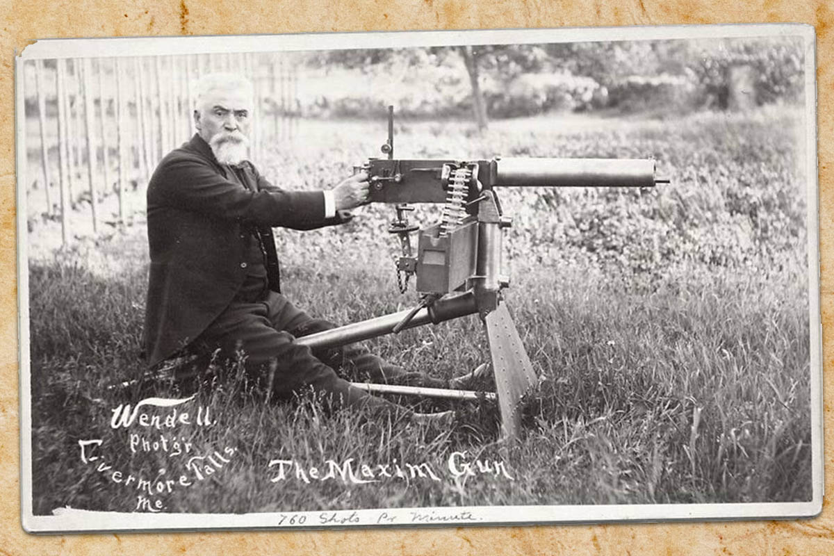 Sir Hiram Stevens Maxim maxims machine gun suppressor