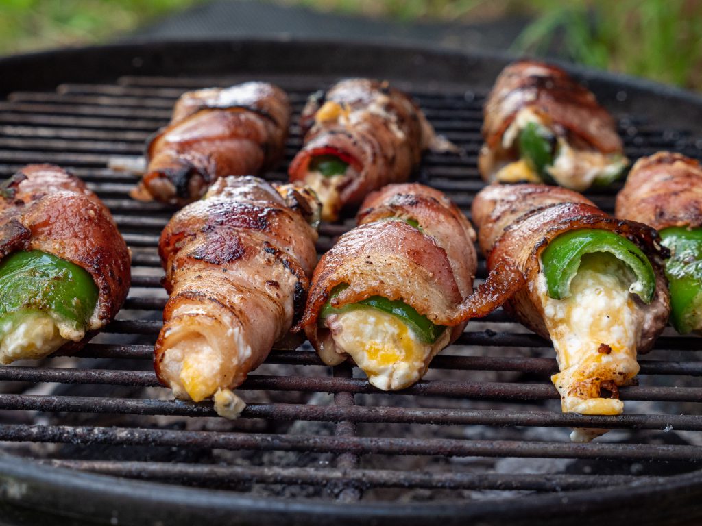 poppers on the grill