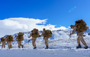 Soldiers training at altitude