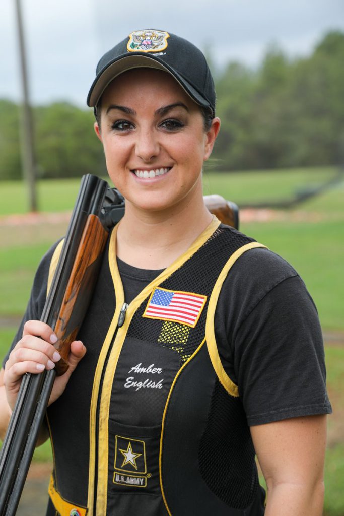 US Olympic shotgun competitor amber English