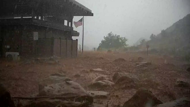 Zion flash flood