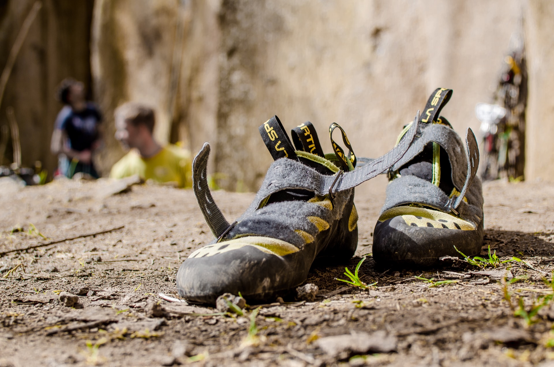 climbing shoes are an important piece of bouldering gear
