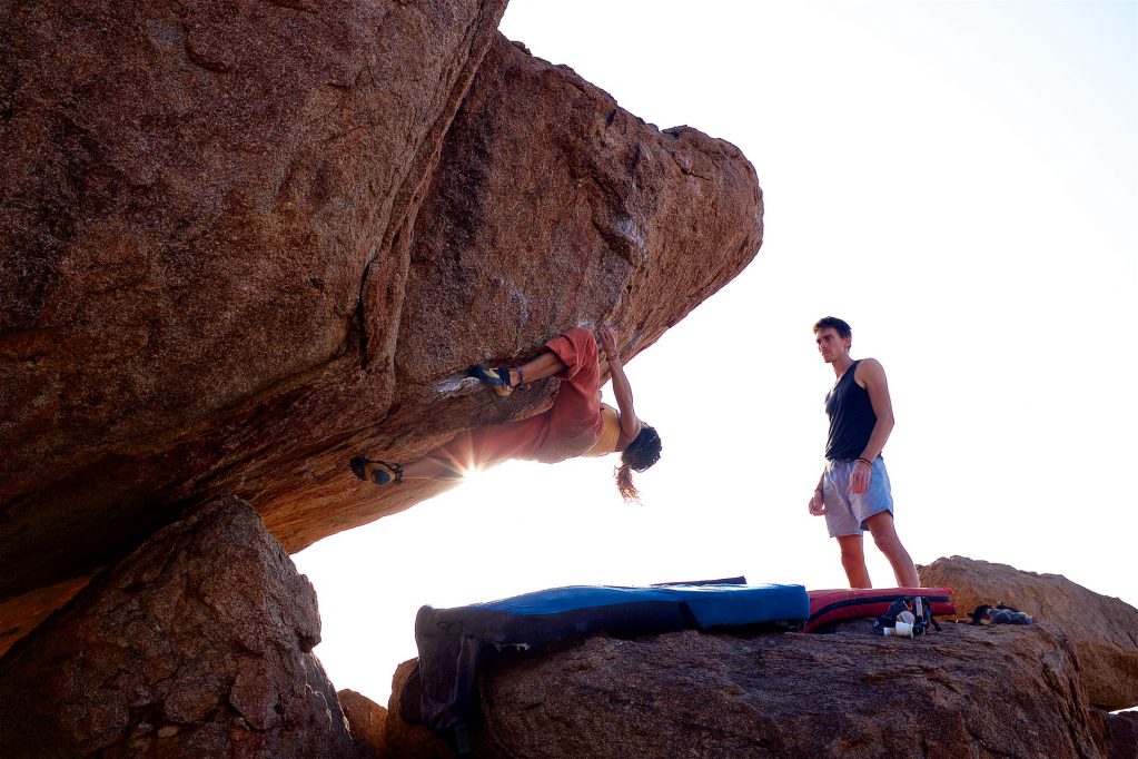 climbing with a partner