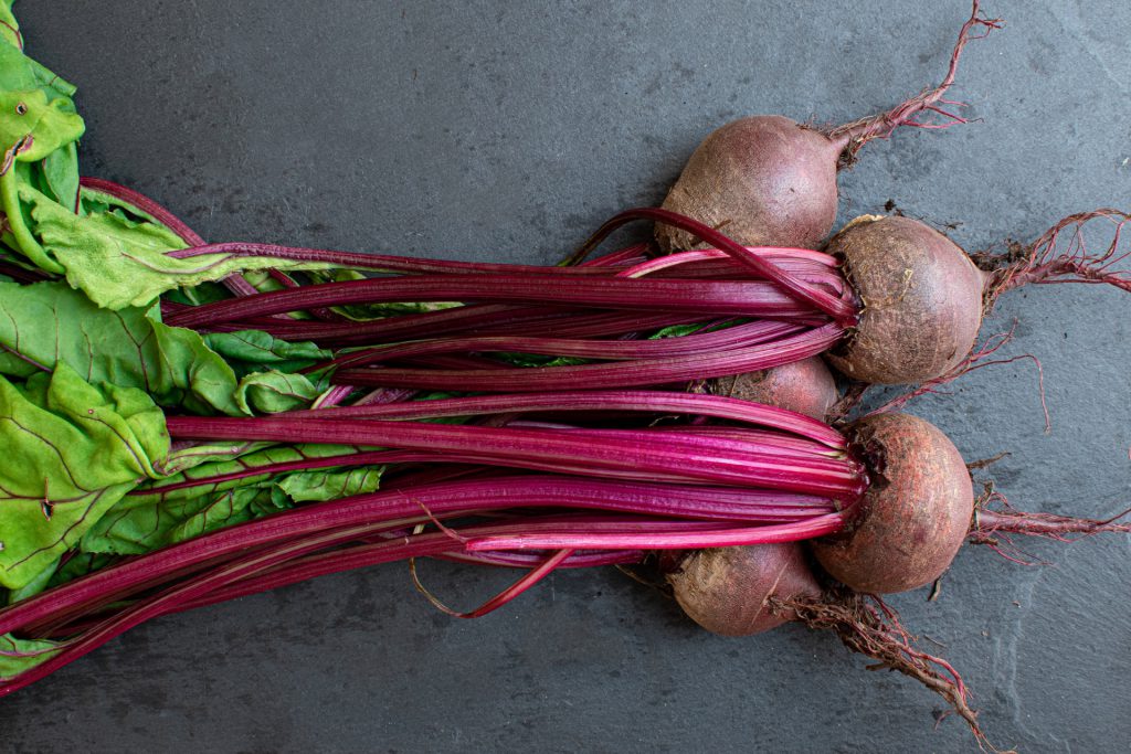 Beets right from the ground and ready to eat