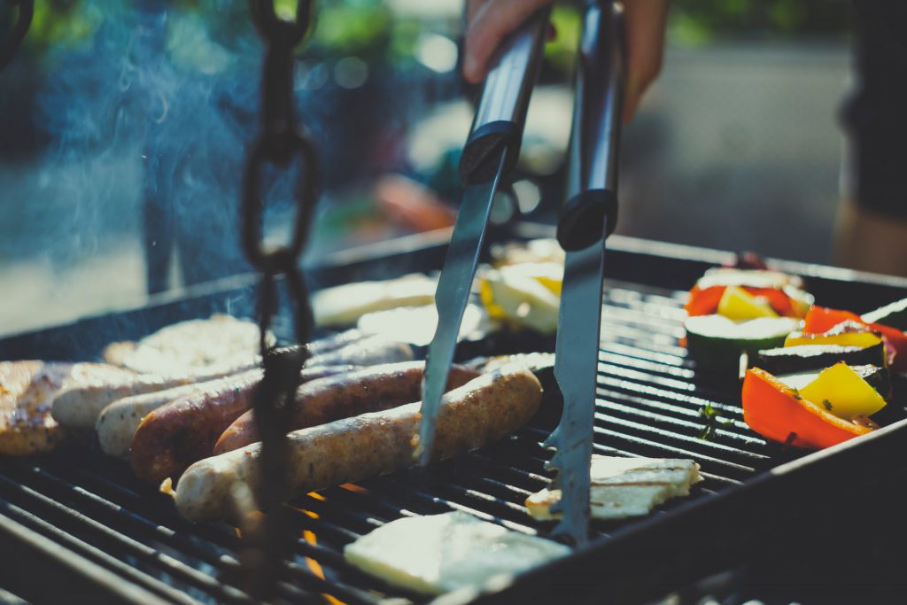 grilled sausage and summertime