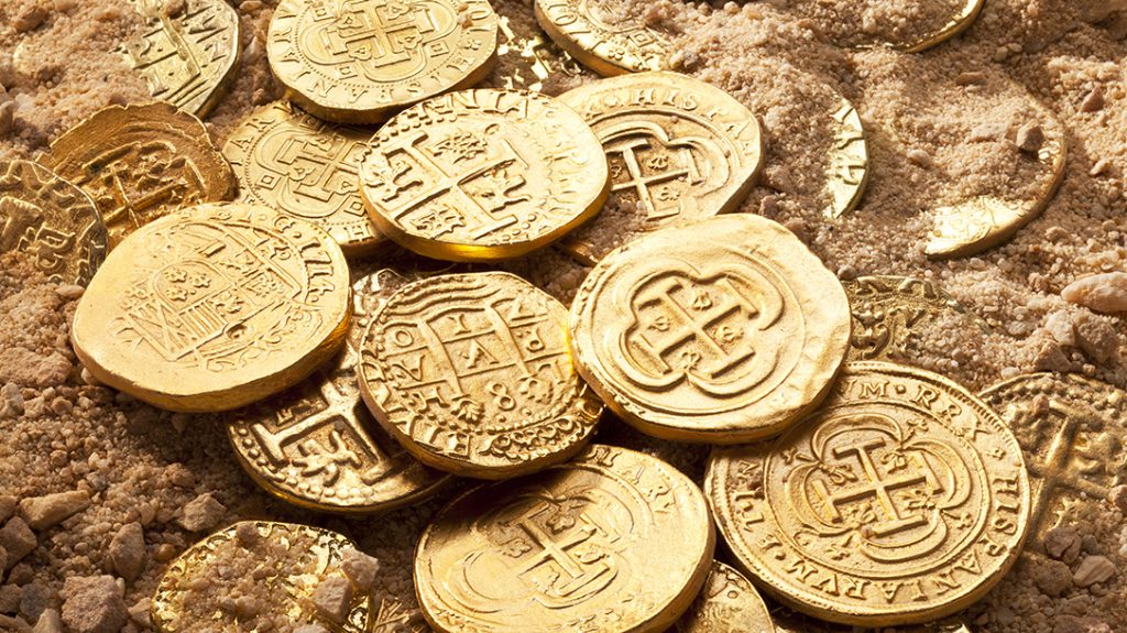 gold coins treasure