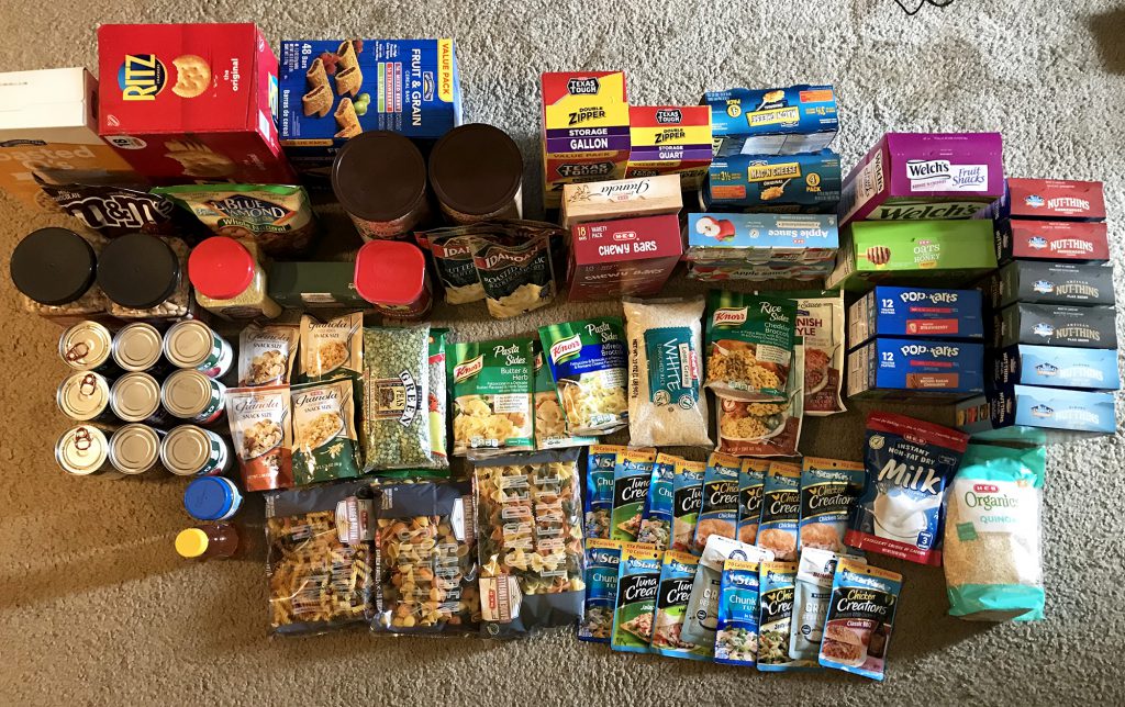 hiking trip food plan