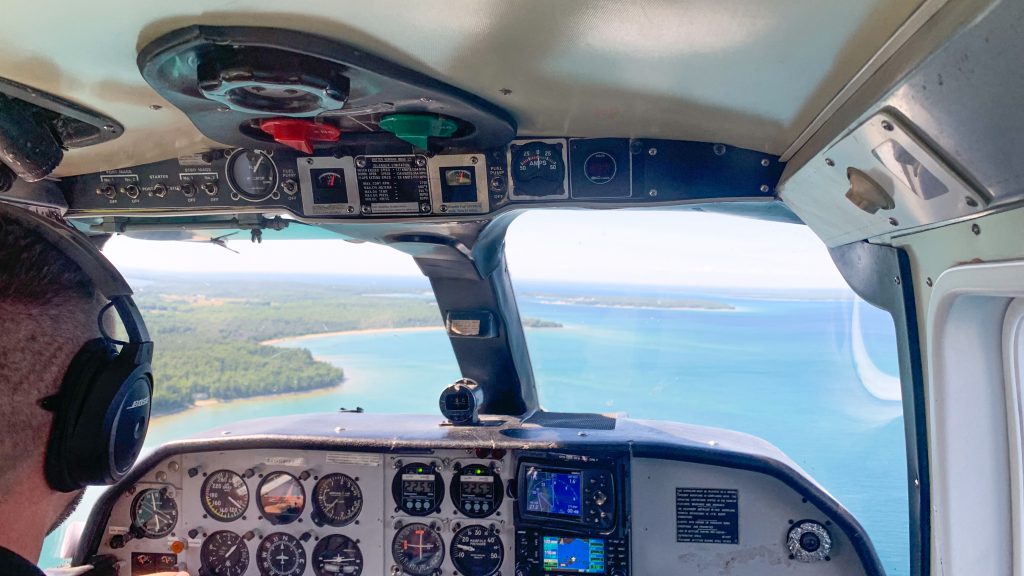 islander cockpit view