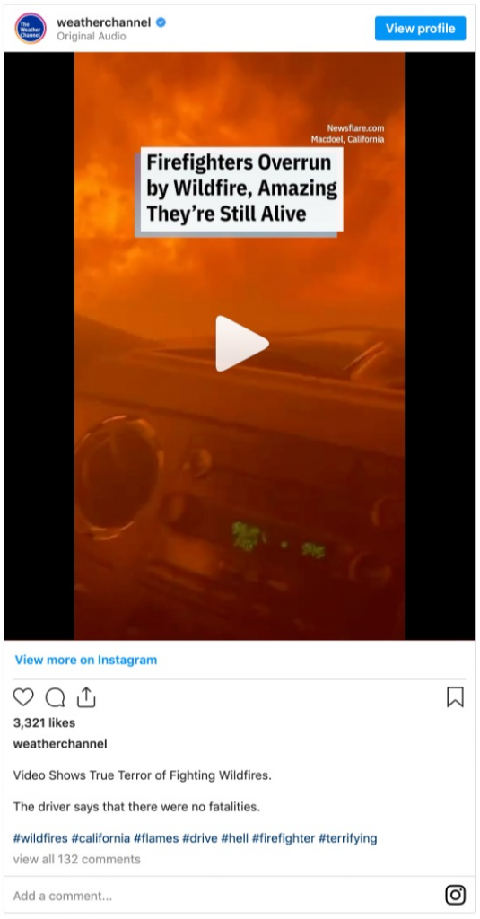 wildfire video