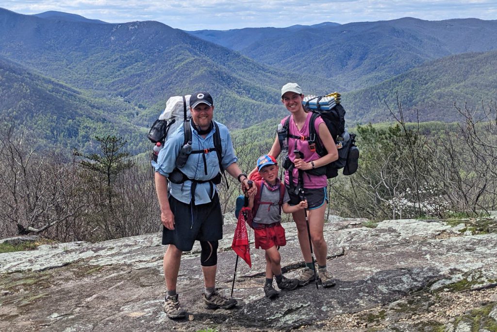 sutton family photo appalachian trail records summit