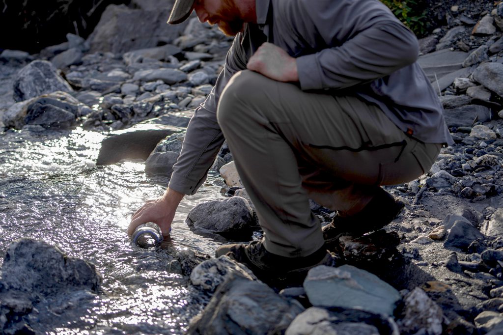 gathering water alaska caribou hunt