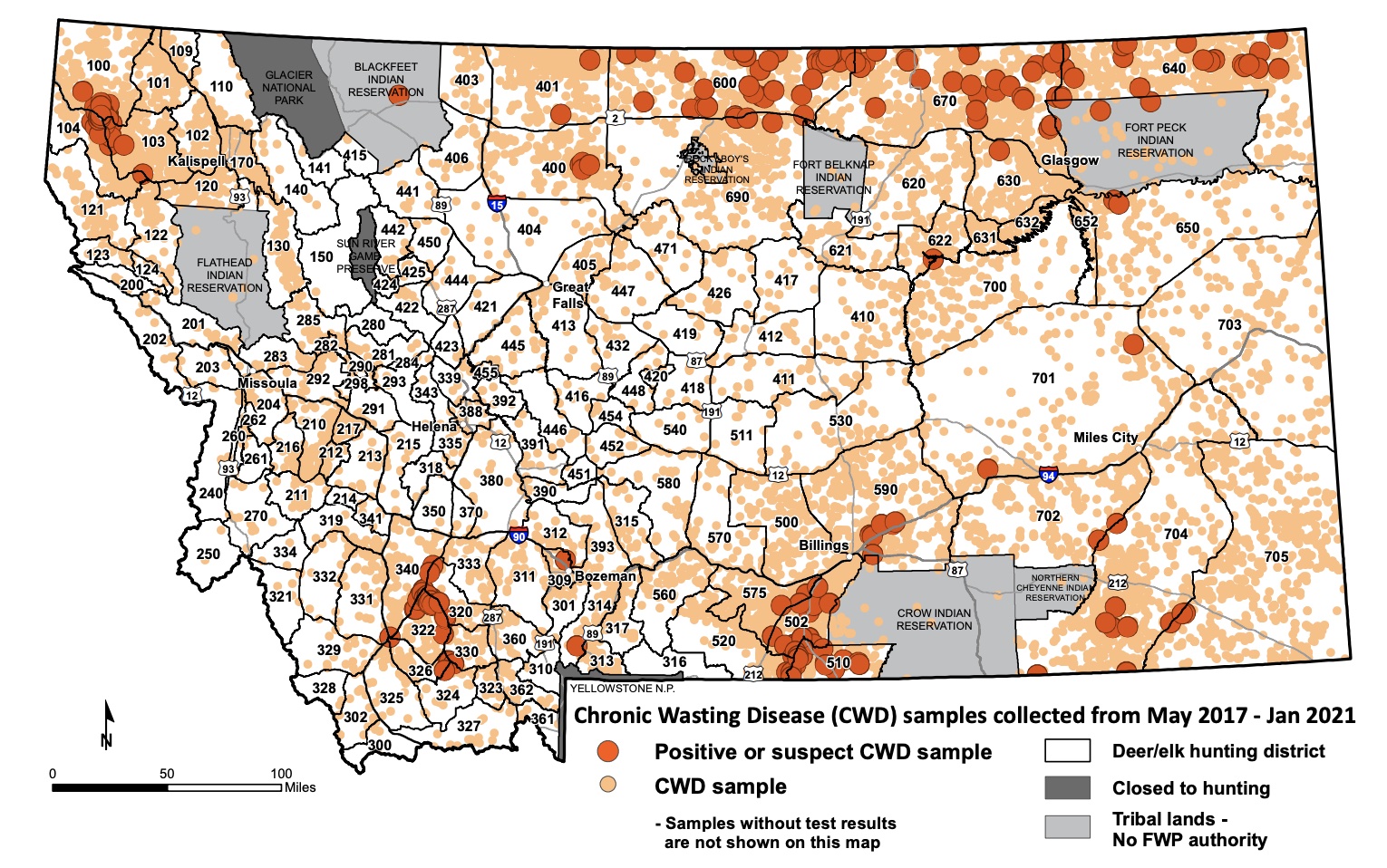 Whitetail Deer Density Map