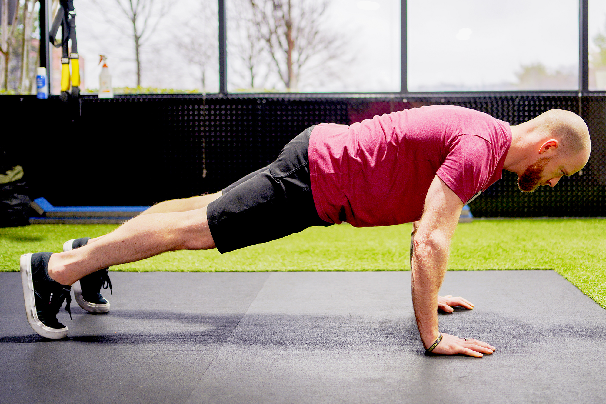 Push up shop stance