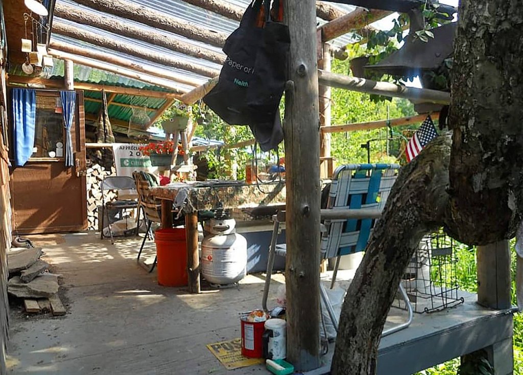 porch view of the cabin