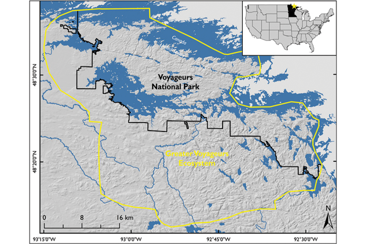 voyageurs national park in northern Minnesota