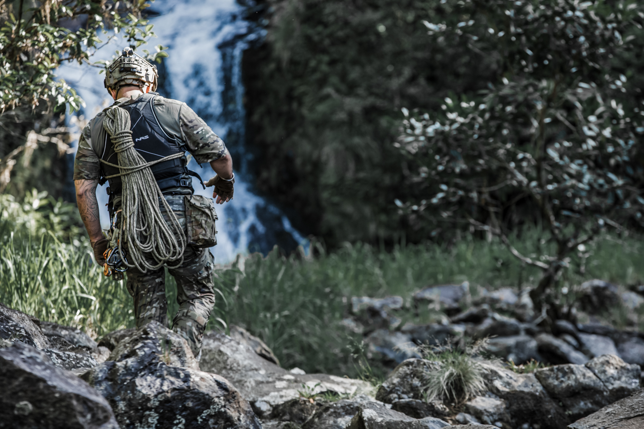 Tactical Canyoneering: Rappelling Down Waterfalls