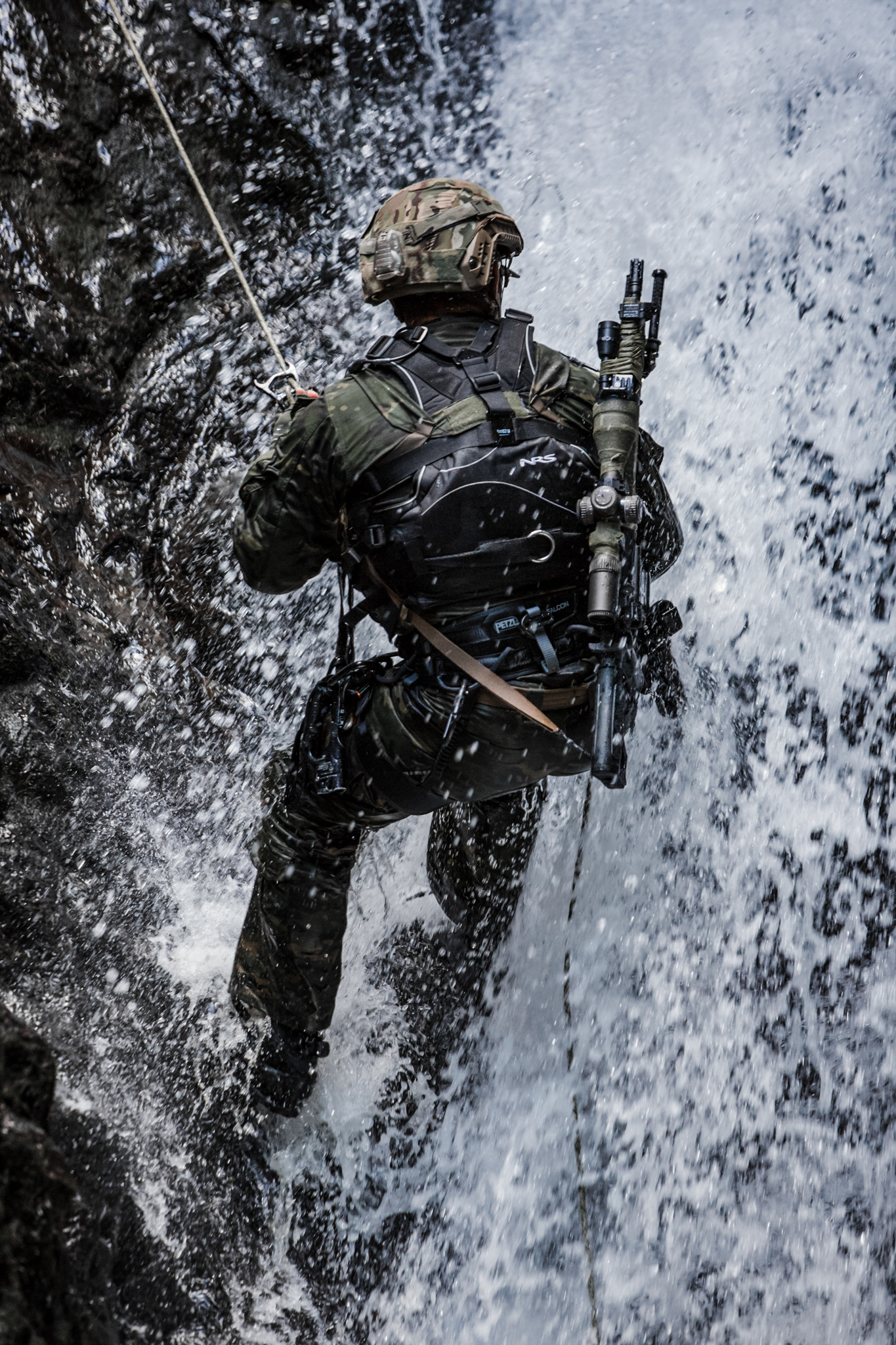 Tactical Canyoneering: Rappelling Down Waterfalls