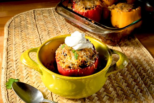 wild game stuffed peppers