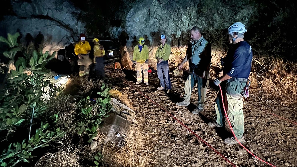 hunter drove atv off cliff