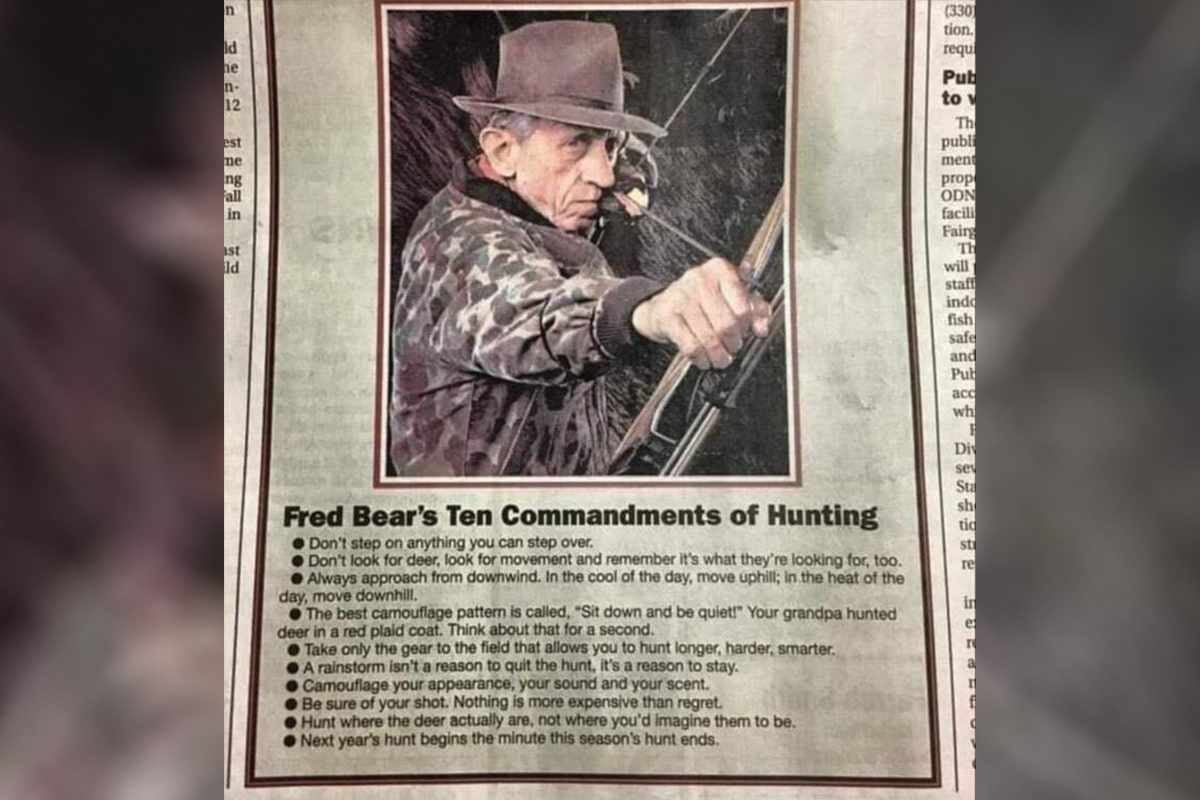 Chuck Adams and Remi Warren on Fred Bear's 10 Commandments of Hunting