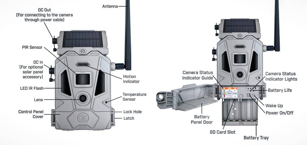 Bushnell CelluCORE 20 Trail Cam has Detachable Solar Panel