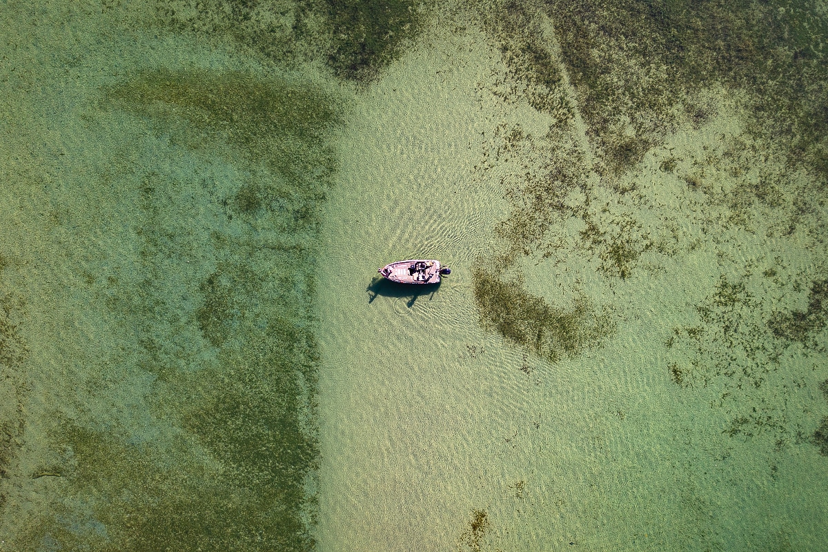 drone bass fishing