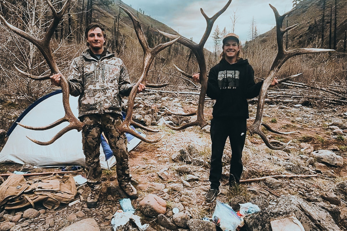 College athletes hunting for sheds