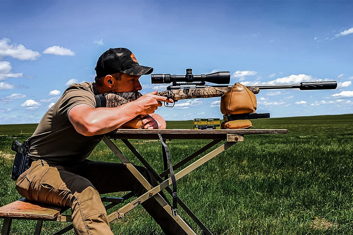 Hunting for prairie dogs with a silencer central suppressor