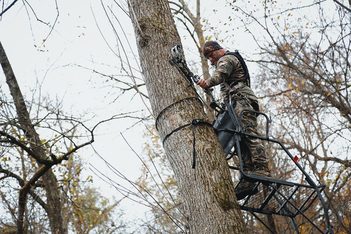 Being safely strapped into your stand can prevent hunter accidents