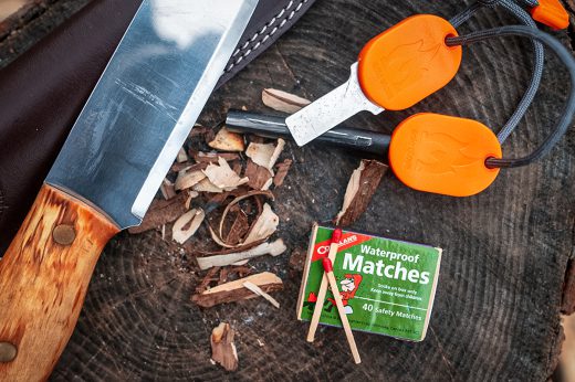 Stay prepared with multiple means of starting a fire.