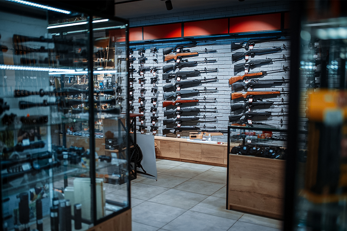 Gun shop wall