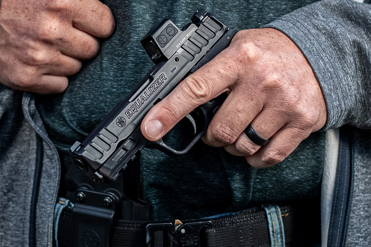 S&W Equalizer is small enough to be used for a concealed carry weapon
