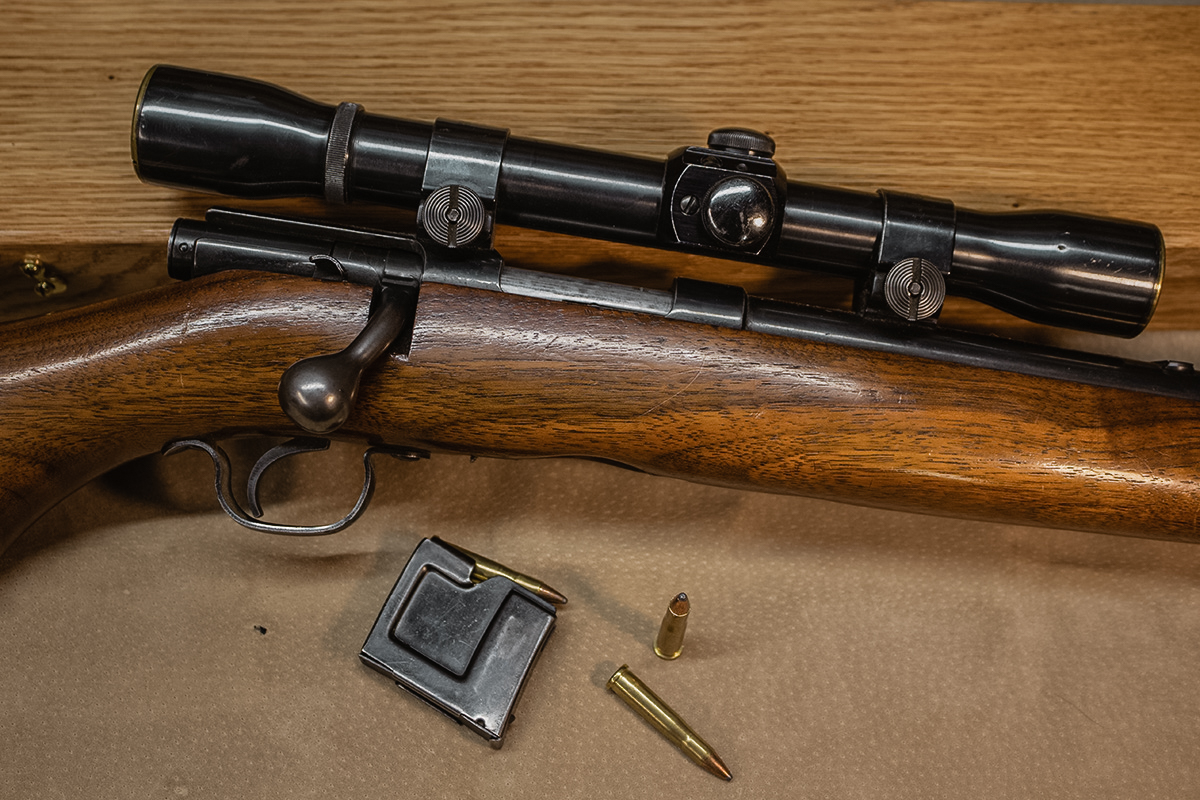 The Winchester Model 43 was one of the first rifles designed for the 22 Hornet and similar-sized cartridges.