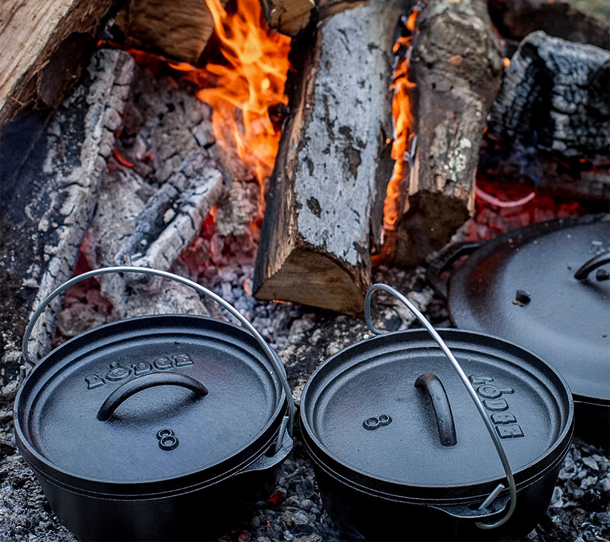 Cast iron campfire cooking kit has been a go-to option for open-fire cooking since long before our pioneer ancestors prepared meals on the wild frontier.