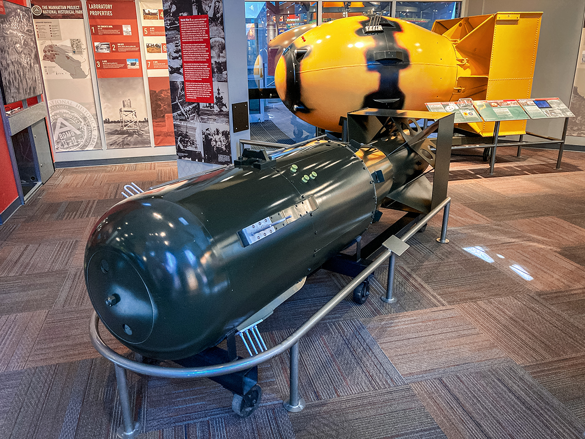 fat man and little boy nuclear bomb replicas. Nuclear attack survival kit
