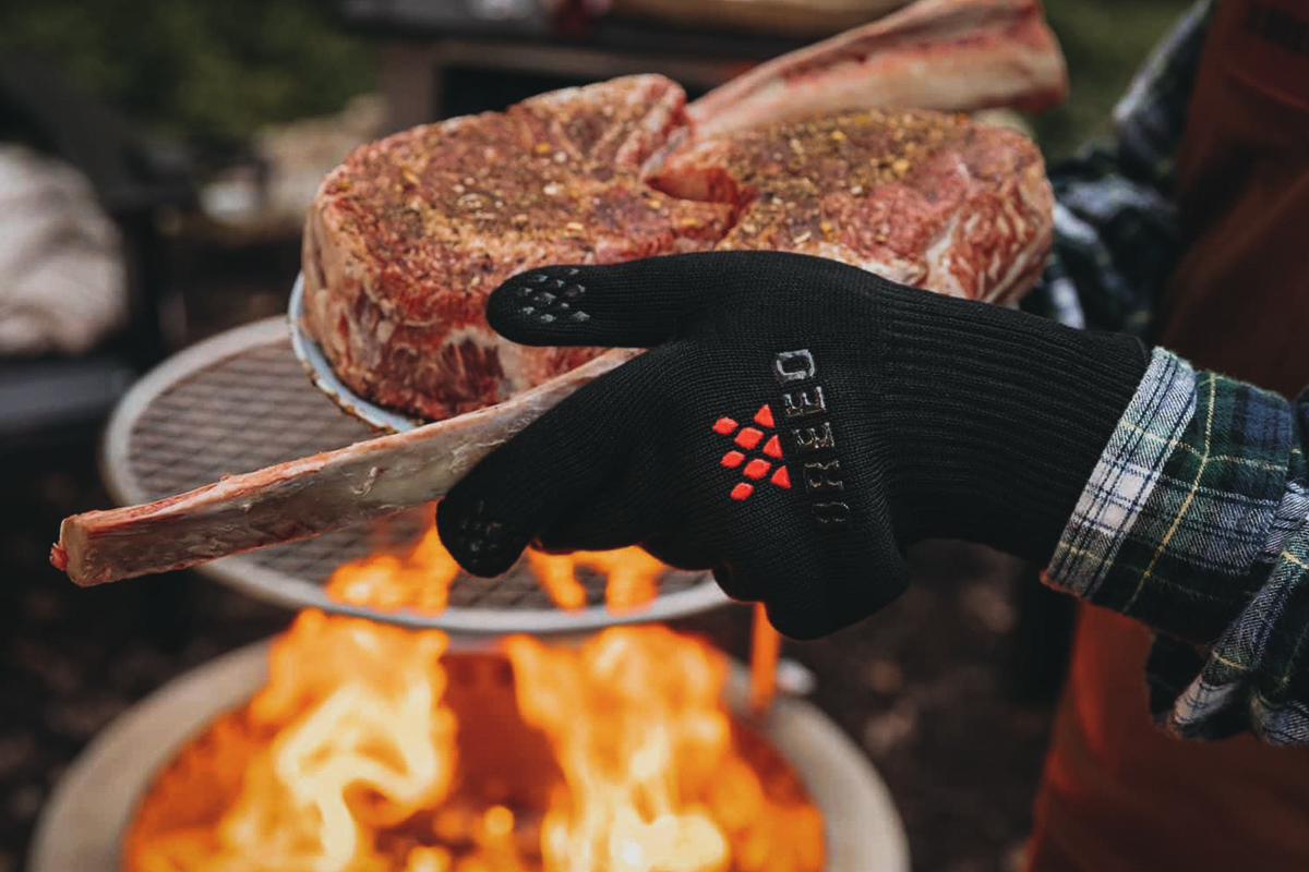 Add a pair of heat-resistant grilling gloves to your campfire cooking kit to prevent nasty burns.