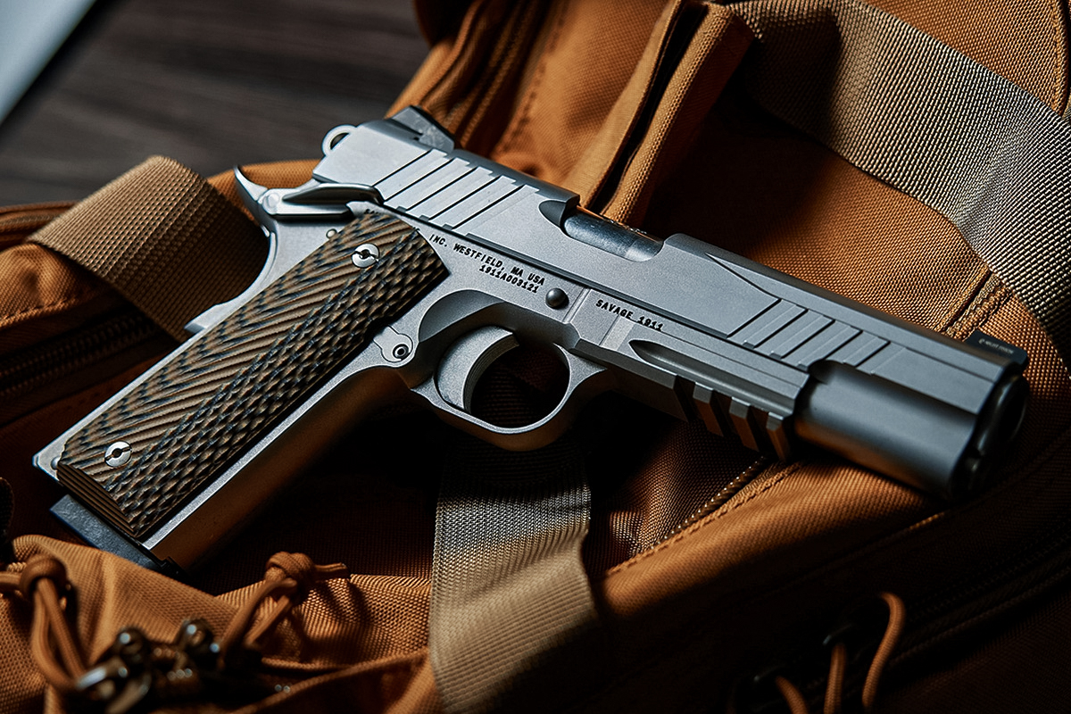 With a bare stainless-steel finish, the Savage 1911 combines classic lines and modern features.