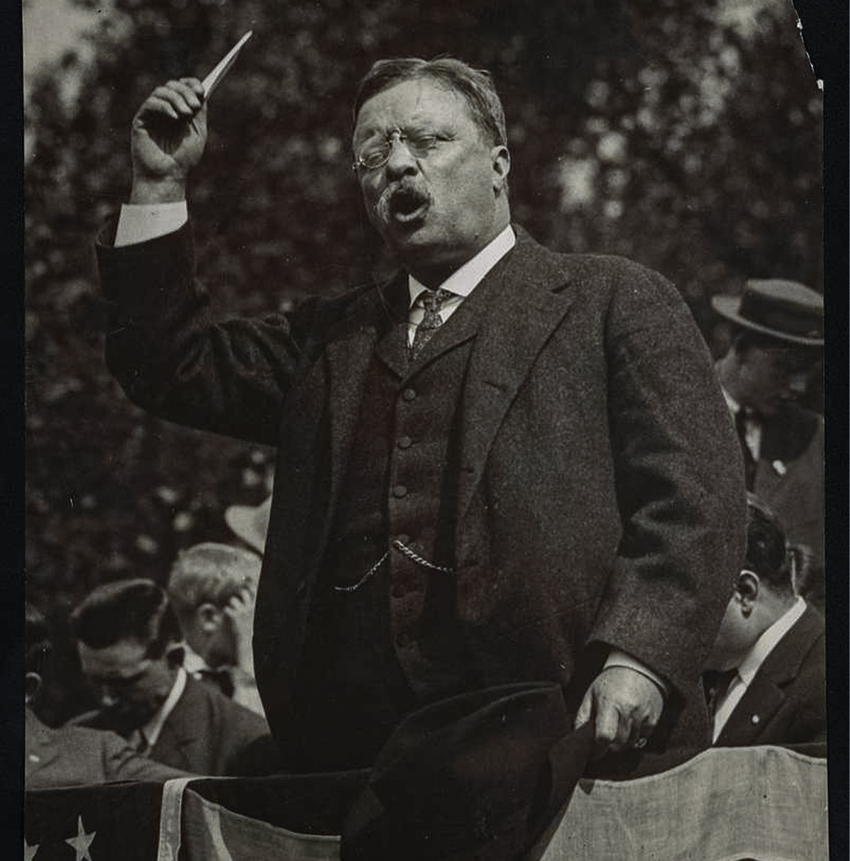 Theodore Roosevelt delivered a lengthy campaign speech immediately after being shot in the chest.
