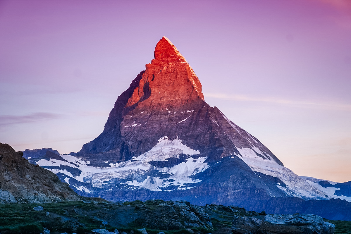 Always ready for adventure, Roosevelt climbed the Matterhorn while on his honeymoon.