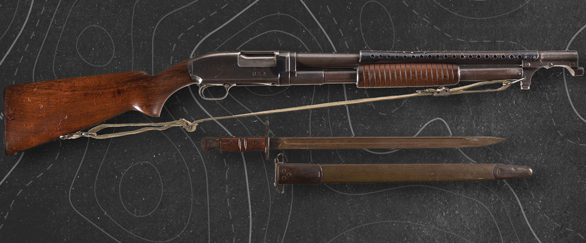 Winchester added a cross-bolt safety to the M12, but it could still be slamfired just like the M97.