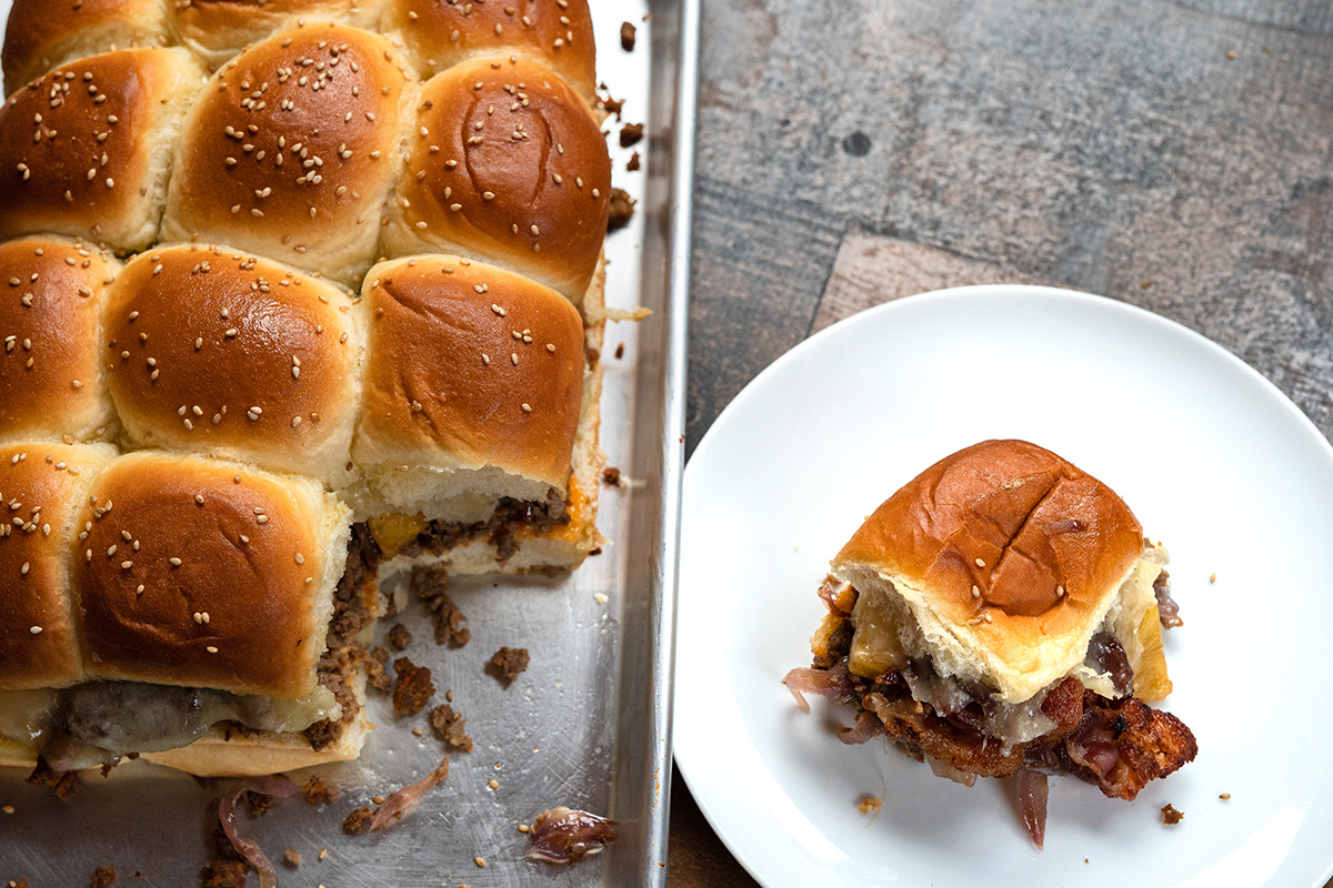 Sweet, salty, tangy, and savory, these sliders have it all.