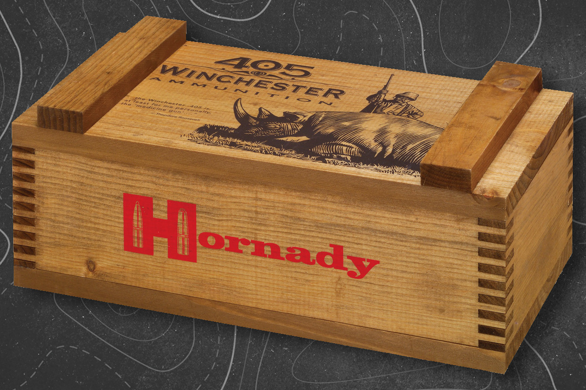 Hornady is one of the only options available for commercially loaded 405 Winchester ammo today.