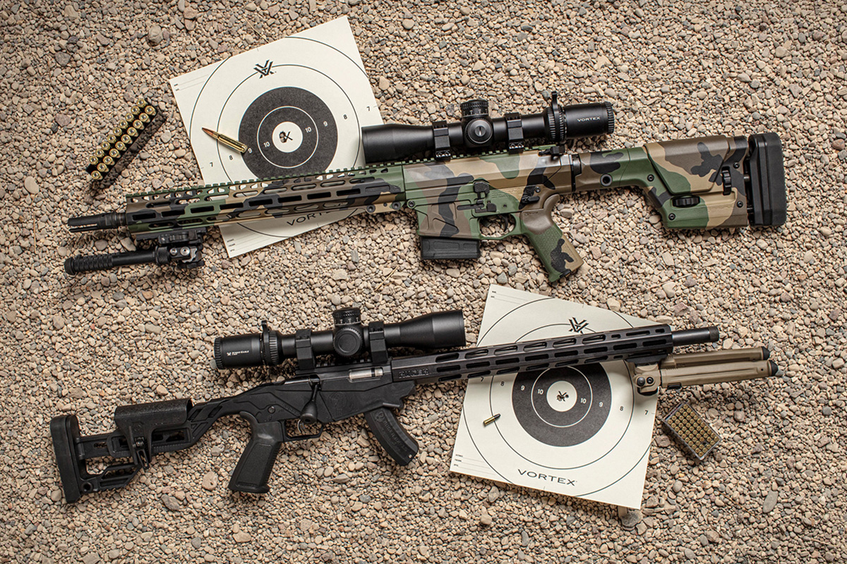 The versatile Vortex Strike Eagle 3-18x44 FFP can handle plinking, target shooting, or hunting.