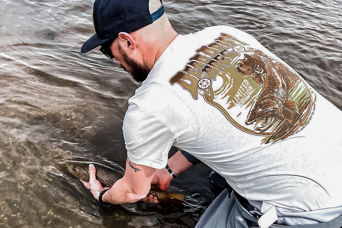 Trout Ops Black Camo Trucker — Dead Drift