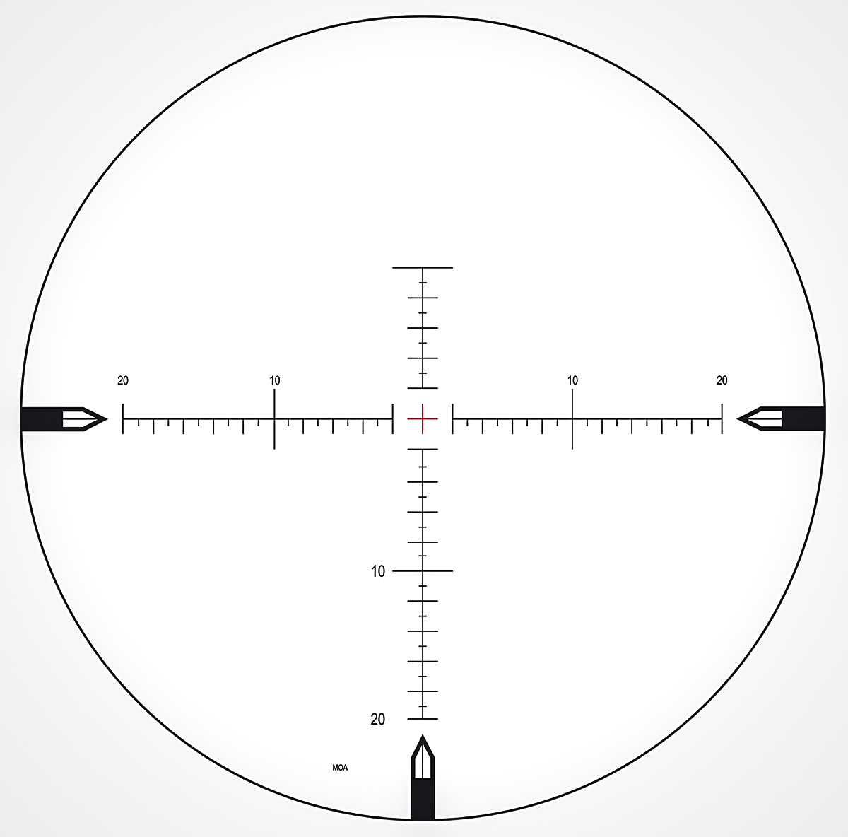 MOA reticle